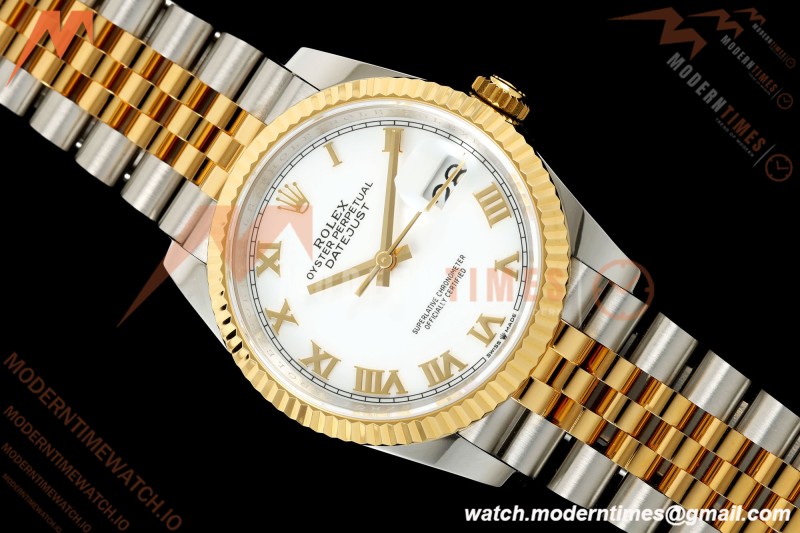Rolex - Datejust 126233 36mm Jub Flt 904L YG/SS Wht/Rmn ARF SH3235 | 롤렉스 - 데이트저스트 126233 36mm 주브 플랫 904L 옐로우 골드/스틸 화이트/링 무브먼트 ARF SH3235