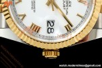 Rolex - Datejust 126233 36mm Jub Flt 904L YG/SS Wht/Rmn ARF SH3235 | 롤렉스 - 데이트저스트 126233 36mm 주브 플랫 904L 옐로우 골드/스틸 화이트/링 무브먼트 ARF SH3235