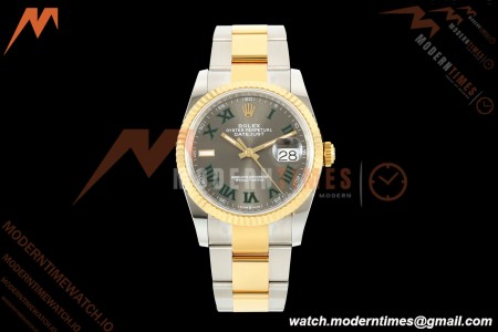 Rolex - Datejust 126233 36mm Oys Flt 904L YG/SS Grey/Rmn Wimbledon Dial ARF SH3235 | 롤렉스 - 데이트저스트 126233 36mm 오이즈 FLT 904L YG/SS 그레이/Rmn 윔블던 다이얼 ARF SH3235