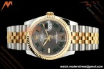 Rolex - Datejust 126233 36mm Jub Flt 904L YG/SS Grey/Rmn Wimbledon Dial ARF SH3235
