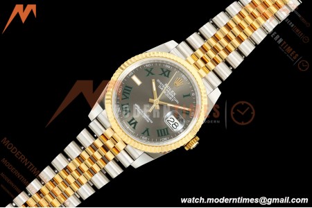 Rolex - Datejust 126233 36mm Jub Flt 904L YG/SS Grey/Rmn Wimbledon Dial ARF SH3235