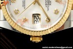 Rolex - Datejust 126233 36mm Jub Flt 904L YG/SS Wht/MOP/Dia ARF SH3235