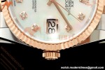 Rolex - Datejust 126231 36mm Jub Flt 904L RG/SS Wht/MOP/Dia ARF SH3235