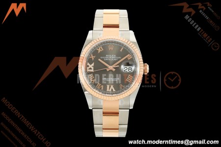Rolex - Datejust 126231 36mm Oys Flt 904L RG/SS Grey/Rmn ARF SH3235 | 롤렉스 - 데이트저스트 126231 36mm 오이스 플렛 904L RG/SS 그레이/Rmn ARF SH3235