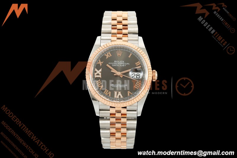 Rolex - Datejust 126231 36mm Jub Flt 904L RG/SS Grey/Rmn ARF SH3235 | 롤렉스 - 데이트저스트 126231 36mm 주브 FLT 904L RG/SS 그레이/Rmn ARF SH3235