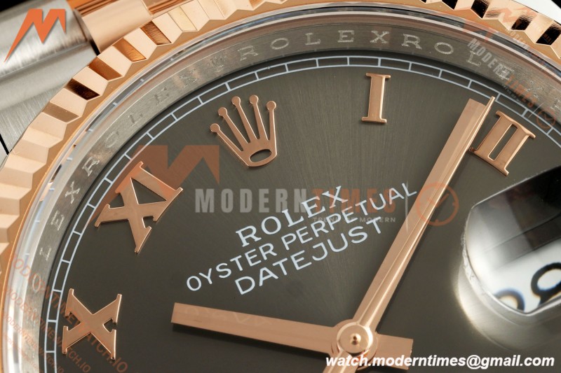 Rolex - Datejust 126231 36mm Jub Flt 904L RG/SS Grey/Rmn ARF SH3235 | 롤렉스 - 데이트저스트 126231 36mm 주브 FLT 904L RG/SS 그레이/Rmn ARF SH3235