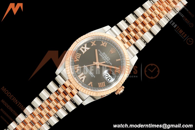 Rolex - Datejust 126231 36mm Jub Flt 904L RG/SS Grey/Rmn ARF SH3235 | 롤렉스 - 데이트저스트 126231 36mm 주브 FLT 904L RG/SS 그레이/Rmn ARF SH3235