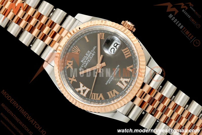 Rolex - Datejust 126231 36mm Jub Flt 904L RG/SS Grey/Rmn ARF SH3235 | 롤렉스 - 데이트저스트 126231 36mm 주브 FLT 904L RG/SS 그레이/Rmn ARF SH3235