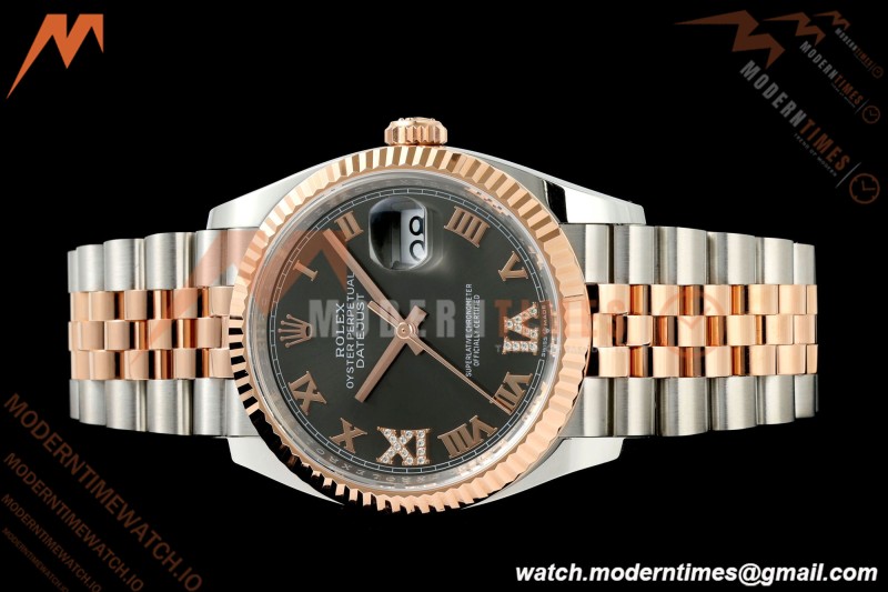 Rolex - Datejust 126231 36mm Jub Flt 904L RG/SS Grey/Rmn ARF SH3235 | 롤렉스 - 데이트저스트 126231 36mm 주브 FLT 904L RG/SS 그레이/Rmn ARF SH3235