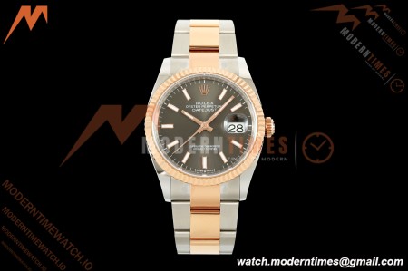 Rolex - Datejust 126231 36mm Oys Flt 904L RG/SS Grey/Stk ARF SH3235