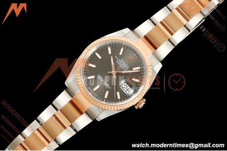 Rolex - Datejust 126231 36mm Oys Flt 904L RG/SS Grey/Stk ARF SH3235