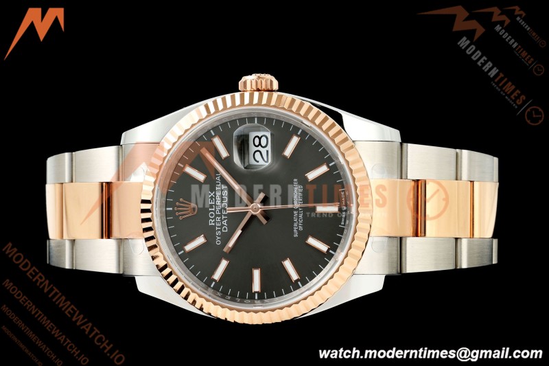 Rolex - Datejust 126231 36mm Oys Flt 904L RG/SS Grey/Stk ARF SH3235