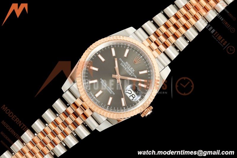 Rolex - Datejust 126231 36mm Jub Flt 904L RG/SS Grey/Stk ARF SH3235 | 롤렉스 - 데이트저스트 126231 36mm 주브 FLT 904L RG/SS 그레이/Stk ARF SH3235