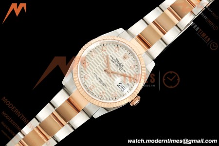 Rolex - Datejust 126231 36mm Oys Flt 904L RG/SS F-Silv/Dia ARF SH3235 | 롤렉스 - 데이트져스트 126231 36mm Oys Flt 904L RG/SS F-실브/Dia ARF SH3235