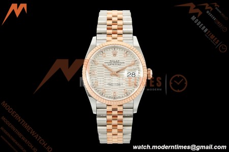 Rolex - Datejust 126231 36mm Jub Flt 904L RG/SS F-Silv/Dia ARF SH3235 | 롤렉스 - 데이트저스트 126231 36mm Jub Flt 904L RG/SS F-실브/Dia ARF SH3235