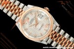 Rolex - Datejust 126231 36mm Jub Flt 904L RG/SS F-Silv/Dia ARF SH3235