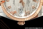 Rolex - Datejust 126231 36mm Jub Flt 904L RG/SS F-Silv/Dia ARF SH3235