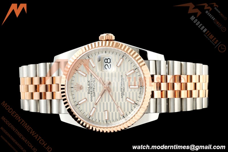 Rolex - Datejust 126231 36mm Jub Flt 904L RG/SS F-Silv/Stk ARF SH3235 | 롤렉스 - 데이트저스트 126231 36mm Jub Flt 904L RG/SS F-Silv/Stk ARF SH3235
