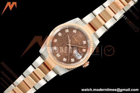 Rolex - Datejust 126231 36mm Oys Flt 904L RG/SS B-Motif/Dia ARF SH3235