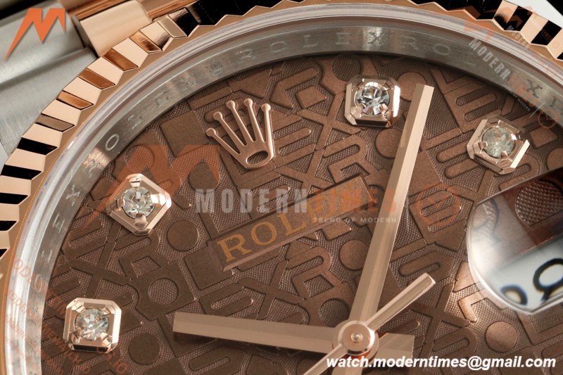 Rolex - Datejust 126231 36mm Jub Flt 904L RG/SS B-Motif/Dia ARF SH3235
