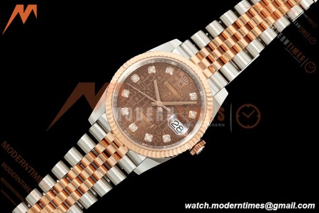 Rolex - Datejust 126231 36mm Jub Flt 904L RG/SS B-Motif/Dia ARF SH3235