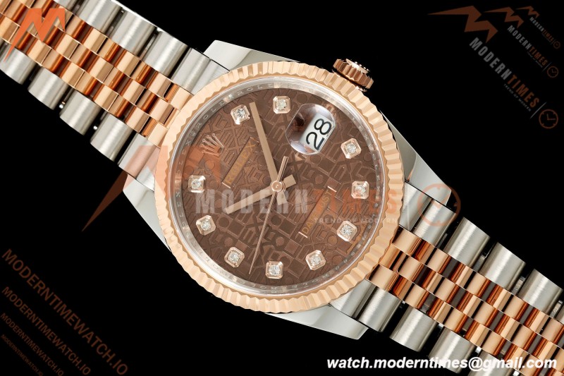 Rolex - Datejust 126231 36mm Jub Flt 904L RG/SS B-Motif/Dia ARF SH3235