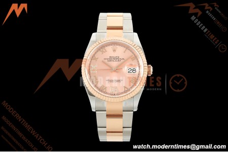 Rolex - Datejust 126231 36mm Oys Flt 904L RG/SS Pink/Rmn ARF SH3235
