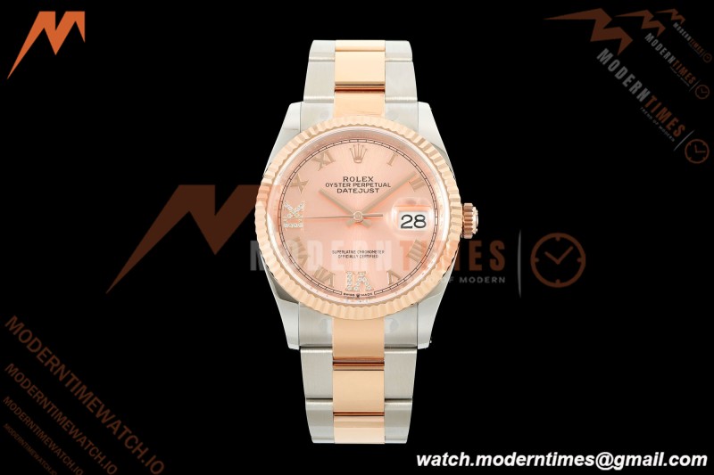 Rolex - Datejust 126231 36mm Oys Flt 904L RG/SS Pink/Rmn ARF SH3235