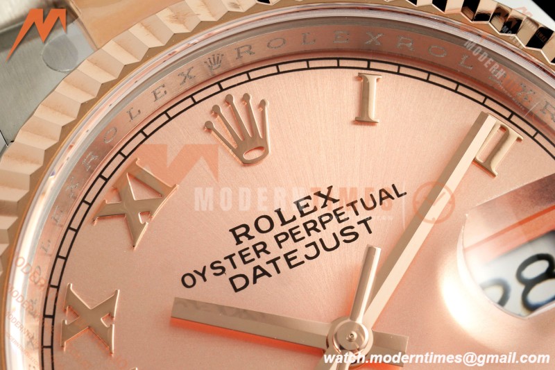 Rolex - Datejust 126231 36mm Oys Flt 904L RG/SS Pink/Rmn ARF SH3235