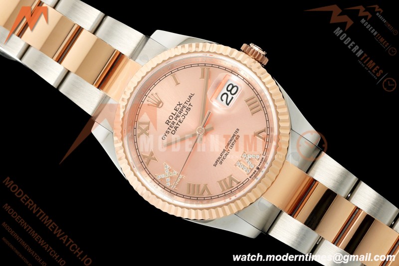 Rolex - Datejust 126231 36mm Oys Flt 904L RG/SS Pink/Rmn ARF SH3235