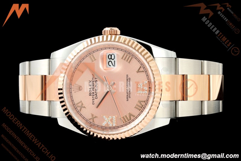 Rolex - Datejust 126231 36mm Oys Flt 904L RG/SS Pink/Rmn ARF SH3235