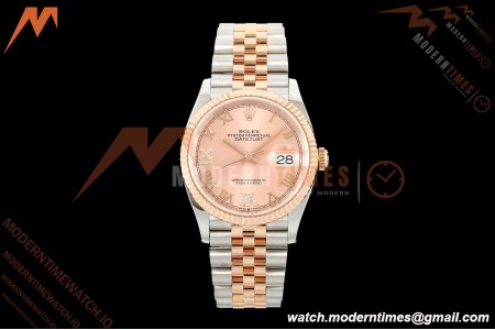 Rolex - Datejust 126231 36mm Jub Flt 904L RG/SS Pink/Rmn ARF SH3235