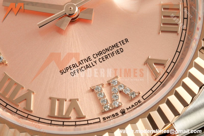 Rolex - Datejust 126231 36mm Jub Flt 904L RG/SS Pink/Rmn ARF SH3235