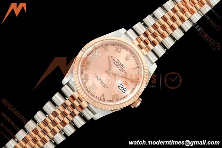 Rolex - Datejust 126231 36mm Jub Flt 904L RG/SS Pink/Rmn ARF SH3235