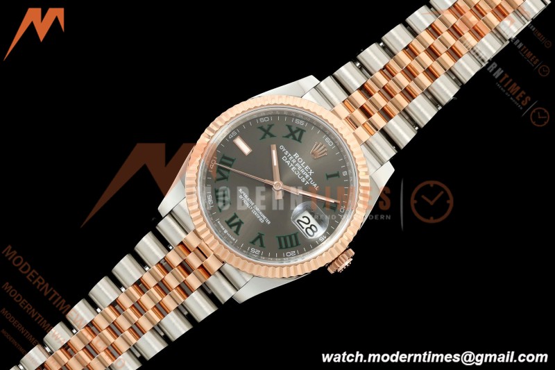Rolex - Datejust 126231 36mm Jub Flt 904L RG/SS Grey Wimbledon/Roman ARF SH3235 | 롤렉스 - 데이트저스트 126231 36mm 주브 FLT 904L RG/SS 그레이 윔블던/로만 ARF SH3235
