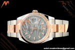 Rolex - Datejust 126231 36mm Oys Flt 904L RG/SS Silver Palm Motif Stick Dial ARF SH3235