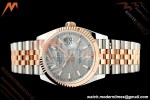 Rolex - Datejust 126231 36mm Jub Flt 904L RG/SS Silver Palm Motif Stick Dial ARF SH3235