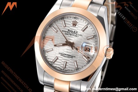 Rolex - Datejust 126301 41mm Oys Smt RG/SS S-Wave/Stk GDF MY8215