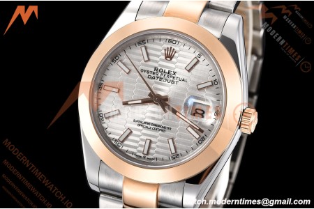 Rolex - Datejust 126301 41mm Oys Smt RG/SS S-Wave/Stk GDF MY8215 | 롤렉스 - 데이트저스트 126301 41mm 오이즈 스몰 세컨즈 RG/SS S-웨이브/스틸 GDF MY8215