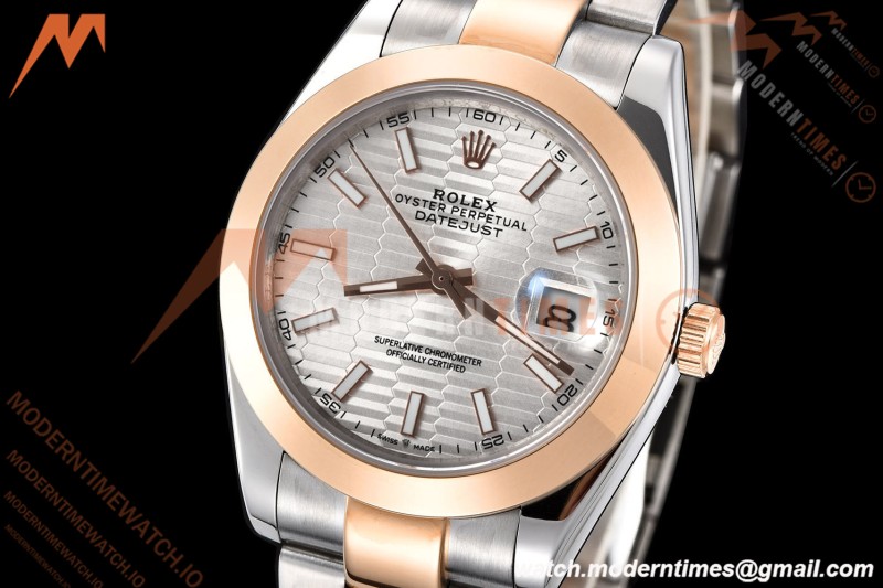 Rolex - Datejust 126301 41mm Oys Smt RG/SS S-Wave/Stk GDF MY8215