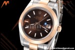 Rolex - Datejust 126301 41mm Oys Smt RG/SS Choco/Stk GDF MY8215 | 롤렉스 - 데이트저스트 126301 41mm 오이즈 스몰 세컨즈 RG/SS 초코/스틸 GDF MY8215