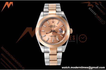Rolex - Datejust 126301 41mm Oys Smt RG/SS Champ/Stk GDF MY8215 | 롤렉스 - 데이트저스트 126301 41mm 오이즈 스몰 세컨즈 RG/SS 챔프/스틸 GDF MY8215
