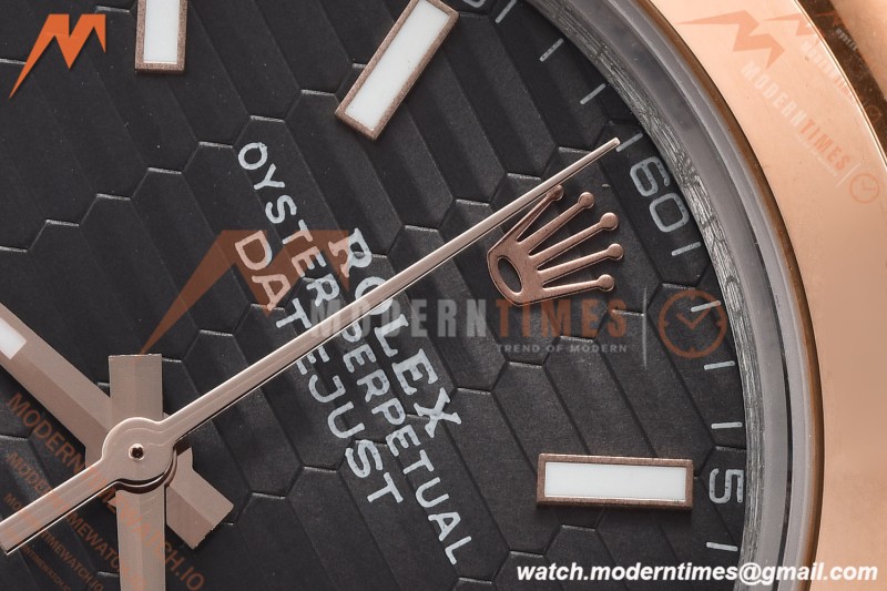 Rolex - Datejust 126301 41mm Oys Smt RG/SS G-Wave/Stk GDF MY8215