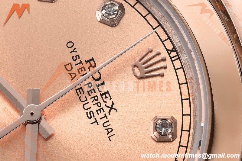 Rolex - Datejust 126301 41mm Oys Smt RG/SS Champ/Dia GDF MY8215