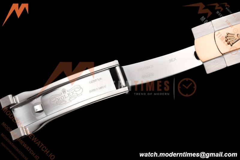 Rolex - Datejust 126301 41mm Oys Smt RG/SS Choco/Dia GDF MY8215 | 롤렉스 - 데이트저스트 126301 41mm 오이즈 스몰 세컨즈 RG/SS 초코/다이아 GDF MY8215