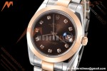 Rolex - Datejust 126301 41mm Oys Smt RG/SS Choco/Dia GDF MY8215 | 롤렉스 - 데이트저스트 126301 41mm 오이즈 스몰 세컨즈 RG/SS 초코/다이아 GDF MY8215