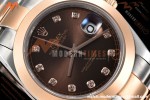 Rolex - Datejust 126301 41mm Oys Smt RG/SS Choco/Dia GDF MY8215 | 롤렉스 - 데이트저스트 126301 41mm 오이즈 스몰 세컨즈 RG/SS 초코/다이아 GDF MY8215