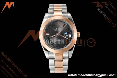 Rolex - Datejust 126301 41mm Oys Smt RG/SS Grey/Rmn GDF MY8215 | 롤렉스 - 데이트저스트 126301 41mm 오이즈 스몰 세컨즈 RG/SS 그레이/Rmn GDF MY8215
