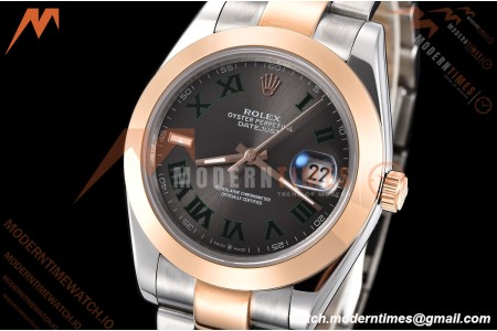 Rolex - Datejust 126301 41mm Oys Smt RG/SS Grey/Rmn GDF MY8215 | 롤렉스 - 데이트저스트 126301 41mm 오이즈 스몰 세컨즈 RG/SS 그레이/Rmn GDF MY8215