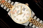Rolex - Datejust 116233 36mm Jub Flt 316L YG/SS White Mop/Dia GMF VR3135 | 롤렉스 - 데이트저스트 116233 36mm 주브 플랫 316L YG/SS 화이트 모프/다이아 GMF VR3135